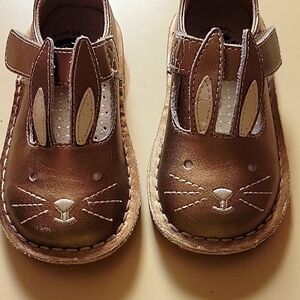 Livie & Luca gold bunny dress shoes toddler size 6